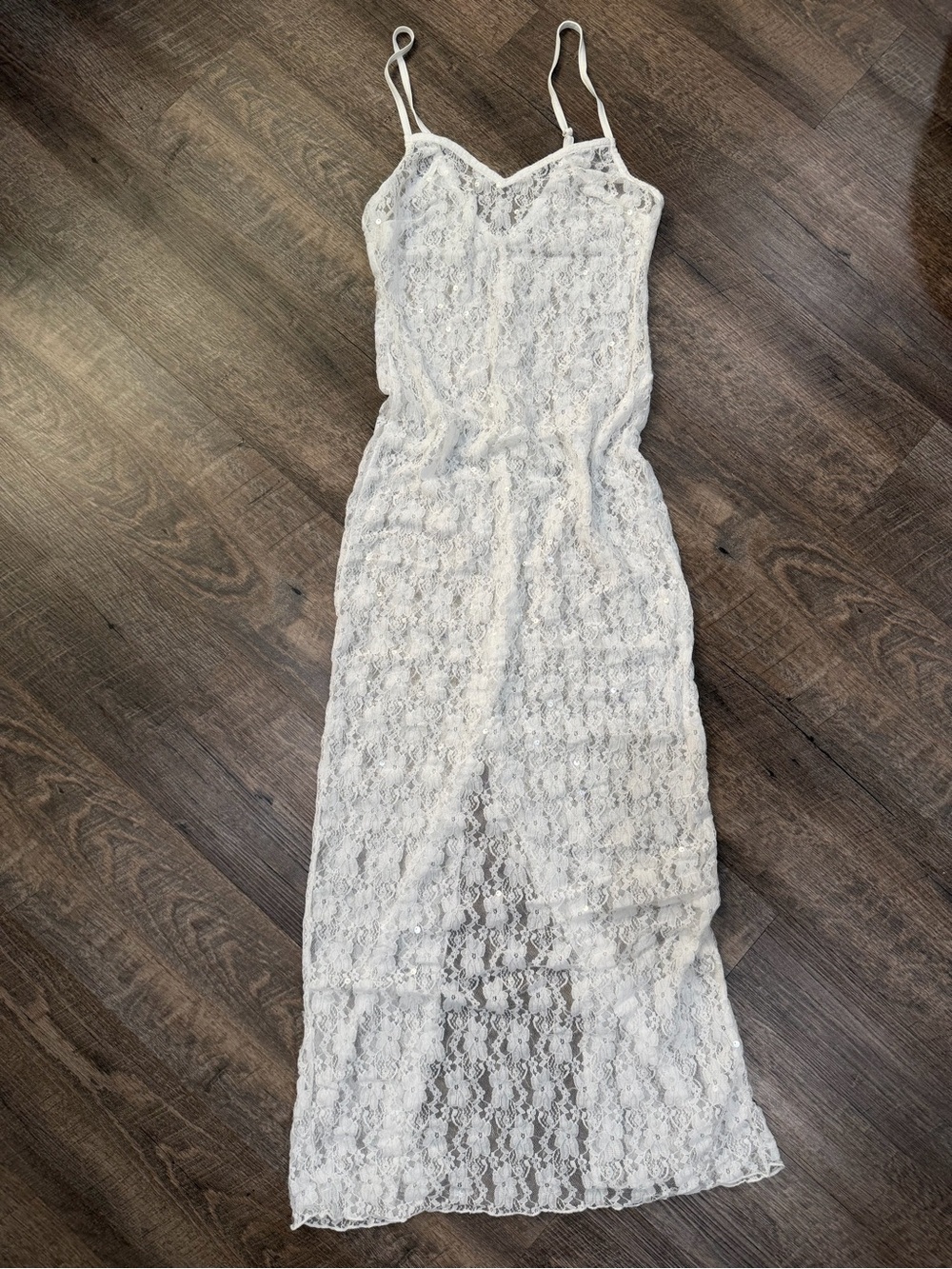Emory Park White Lace Maxi Dress